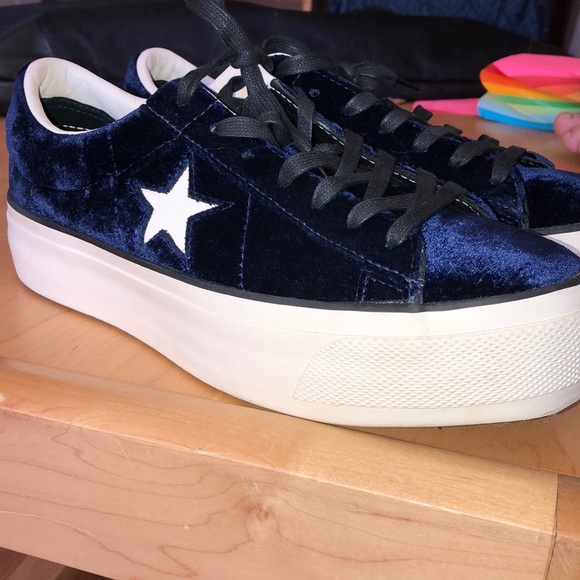 Converse Shoes - CONVERSE One Star Platform OX Eclipse Blue